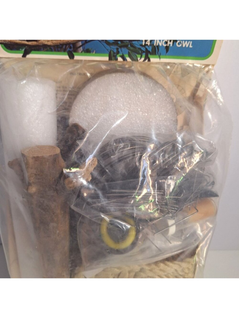 Oscar The Owl Kit 2126 14" Fibre Arts DIY Craft Vintage 70s FCM New Makes 1 Owl - Picture 2 of 10